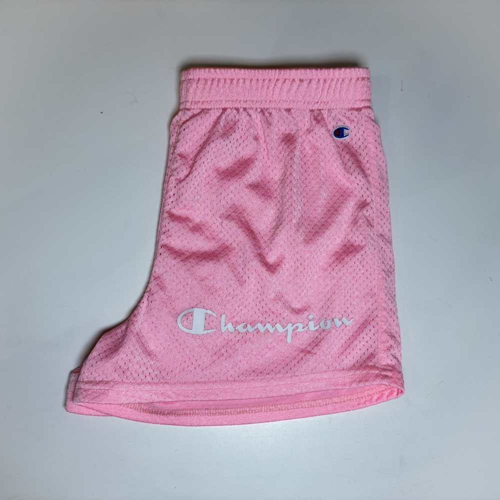 Champion Kids' Light Pink Mesh Shorts